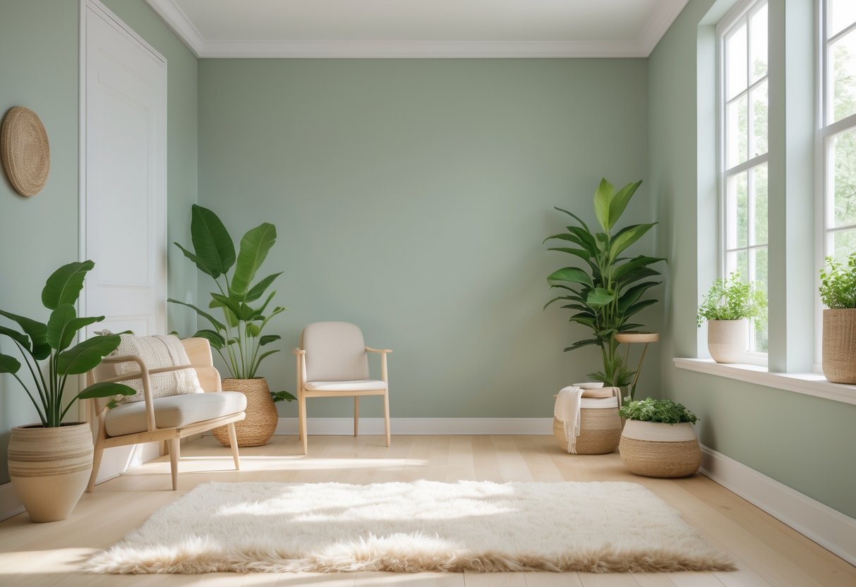 muted sage green